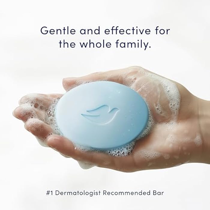 Dove Beauty Bar Soap Antibacterial Care 6 Count For Clean, Moisturized Skin, Removes Bacteria 3.75 oz - Image 4